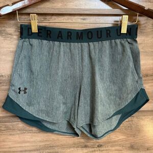 Under Armour Athletic Shorts Teal S Preppy Sporty Atheisure Activewear Running